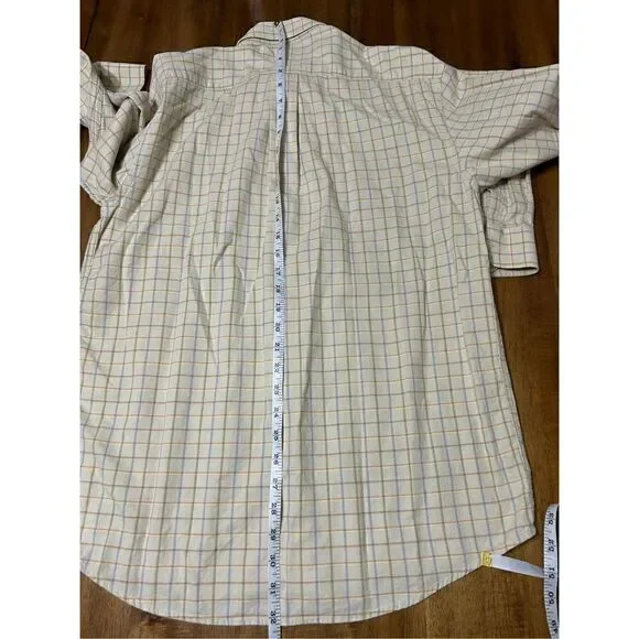 Alan Flusser Mens Multicoloured checked Shirt Size Medium - Picture 8 of 8